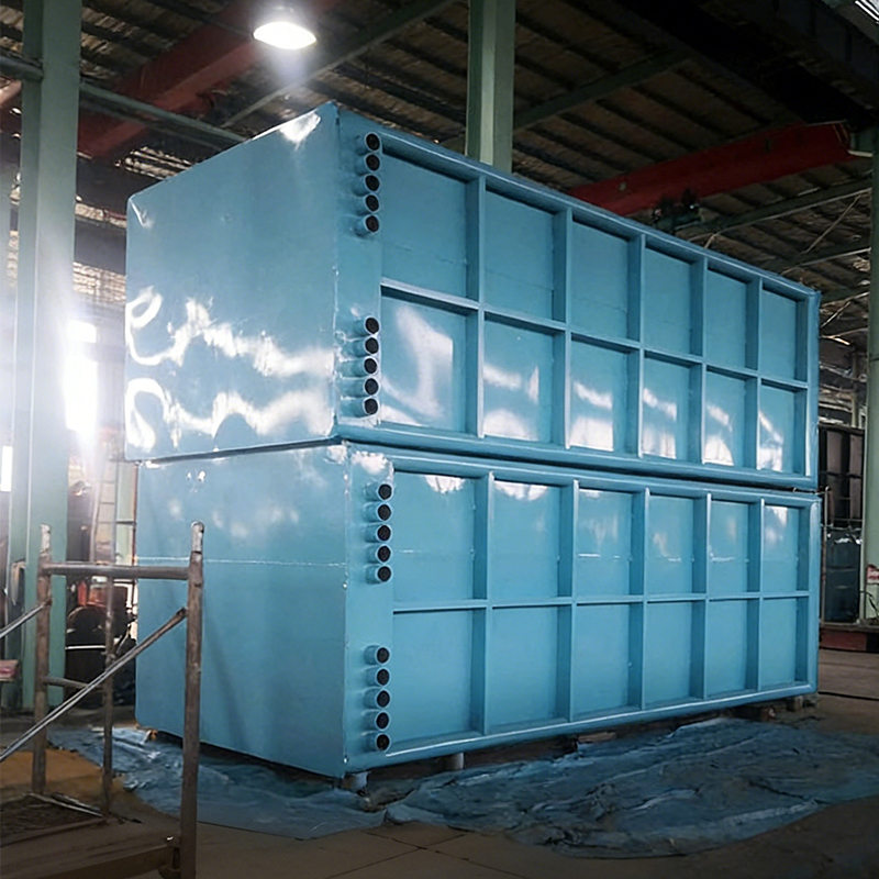 Caldera térmica de residuos de sinterización en el conducto principal de gases de combustión